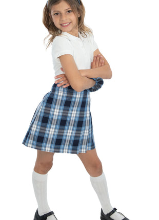 School Uniform Girls Two-Sided Pleated Skort Plaid #76 by hello nella