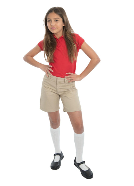 School Uniform Girls Flat Front Bermuda Shorts by Becky Thatcher