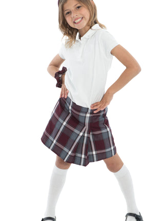 School Uniform Girls Two-Sided Pleated Skort Plaid #91 by hello nella