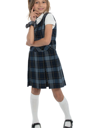 School Uniform Girls Plaid Jumper Top of The Knee Plaid #57 by hello nella