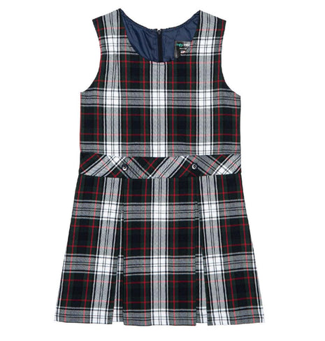 Uniforme escolar Niñas Plaid Jumper Parte superior de la rodilla Plaid #50