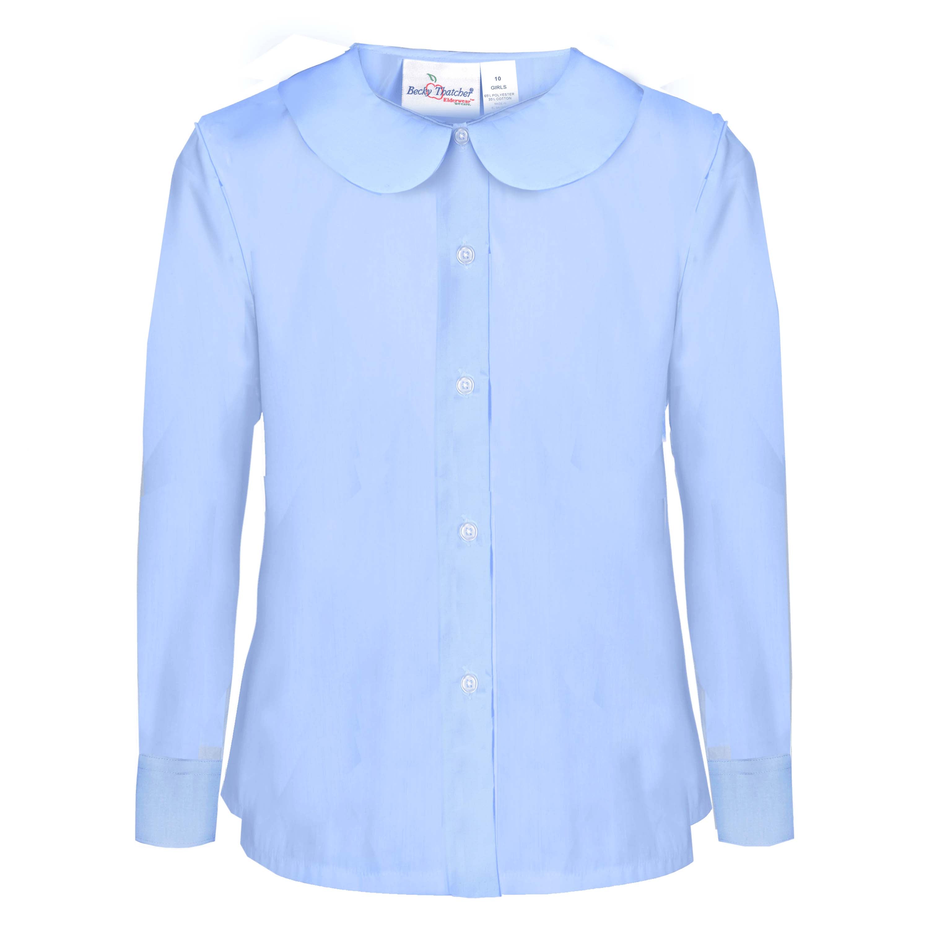 Blusas Con Cuello Redondo Peter Pan Blusa De Manga Corta Con