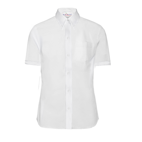 Camisa de vestir Oxford de manga corta para niñas de uniforme escolar