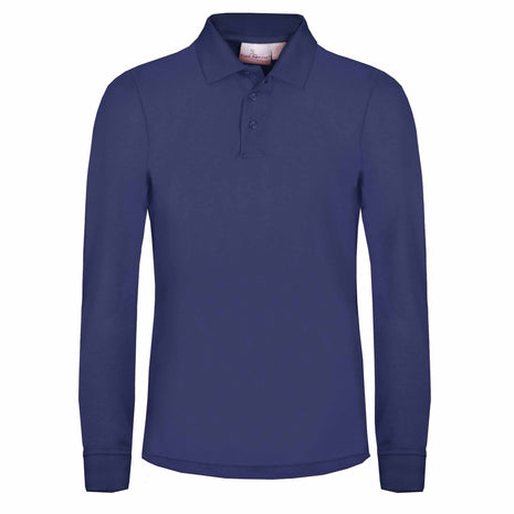 School Uniform Kids Long Sleeve Pique Polo Shirt by Tom Sawyer