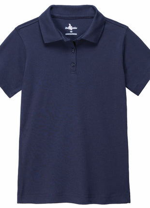 School Uniforms Girls Short Sleeve Feminine Fit Interlock Polo Shirt By Becky Thatcher