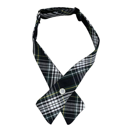 Nona Park Montessori School Adjustable Girls Criss-Cross Tie Plaid #61