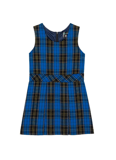 School Uniform Girls Plaid Jumper Top of The Knee Plaid #92 by hello nella