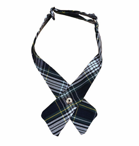 Nona Park Montessori School Adjustable Girls Criss-Cross Tie Plaid #61