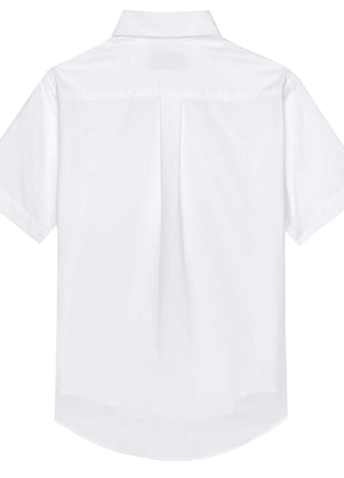 Camisa de vestir Oxford de manga corta para niños y hombres de uniforme escolar de Tom Sawyer