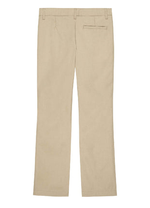 Pantalones de pierna recta con frente plano para niñas de uniforme escolar de Becky Thatcher 