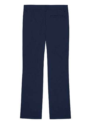 Pantalones de pierna recta con frente plano para niñas de uniforme escolar de Becky Thatcher 