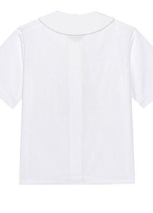 Girl Short Sleeve Peter Pan Blouse (Prek-4TH)