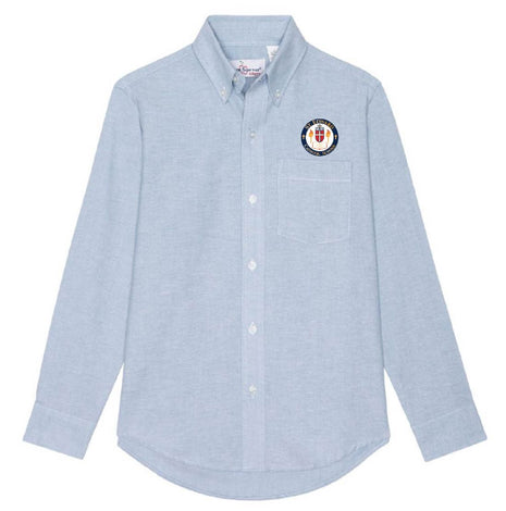 Boys and Mens Long Sleeve Oxford Dress Shirt (K-8TH) Formal Day