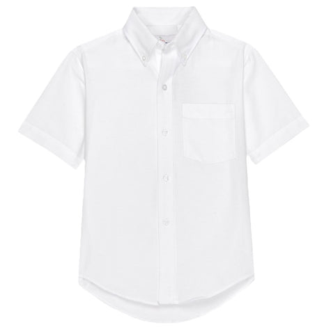 Boys Short Sleeve Oxford Dress Shirt (1ST-8TH)