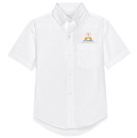 Boys Short Sleeve Oxford Dress Shirt (5TH-8TH) Formal Day