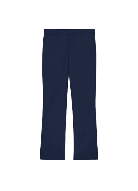 Pantalones de pierna recta con frente plano para niñas de uniforme escolar de Becky Thatcher 