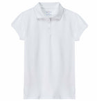 Girls Short Sleeve Feminine Pique Polo