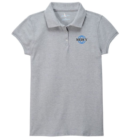 Girls Short Sleeve Pique Polo