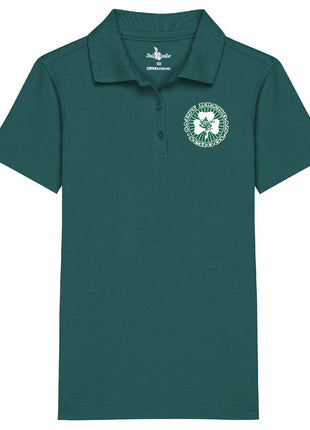 Girls Short Sleeve Interlock Polo