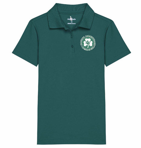Girls Short Sleeve Interlock Polo