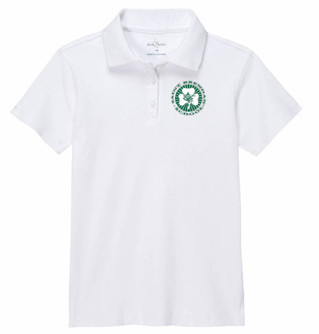Girls Short Sleeve Interlock Polo