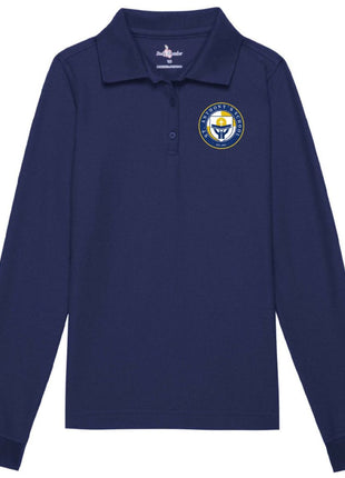 Girls Long Sleeve Pique Polo (Prek-6TH)