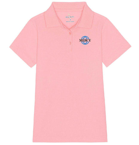 Girls Short Sleeve Pique Polo