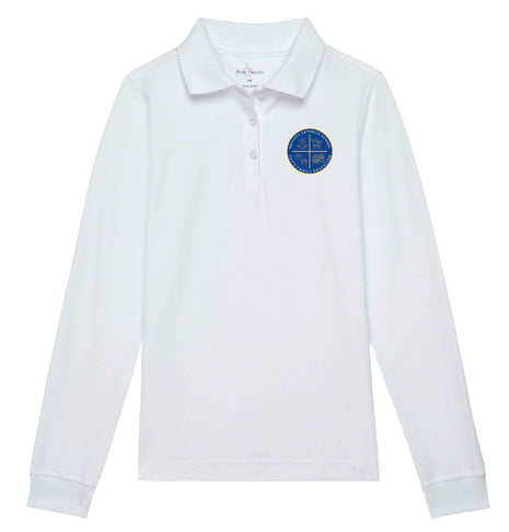 Girls Long Sleeve Pique Polo (TK-8TH)
