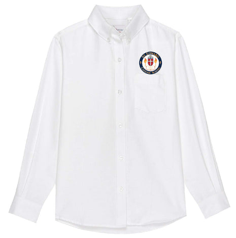 Girls Long Sleeve Oxford Dress Shirt (K-8TH) Formal Day