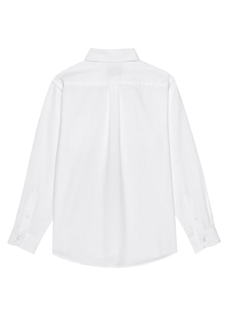 Camisa de vestir Oxford de manga larga para niñas de uniforme escolar