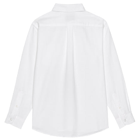 Camisa de vestir Oxford de manga larga para niñas de uniforme escolar