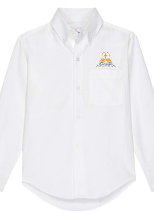 Girls Long Sleeve Oxford Dress Shirt (5TH-8TH) Formal Day