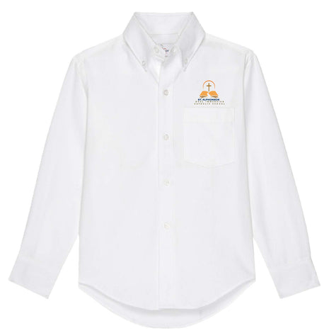 Girls Long Sleeve Oxford Dress Shirt (5TH-8TH) Formal Day