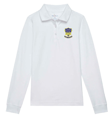 Girls Long Sleeve Pique Polo (5TH-8TH)