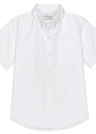 Camisa de vestir Oxford de manga corta para niñas de uniforme escolar