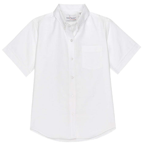 Camisa de vestir Oxford de manga corta para niñas de uniforme escolar