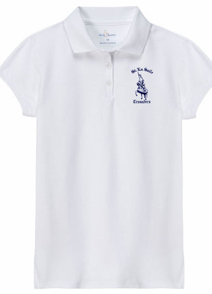 Girls Short Sleeve Pique Polo