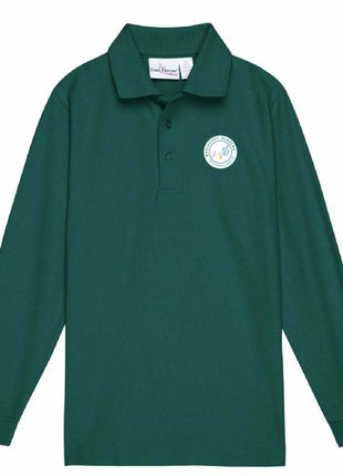 Kids Long Sleeve Pique Polo