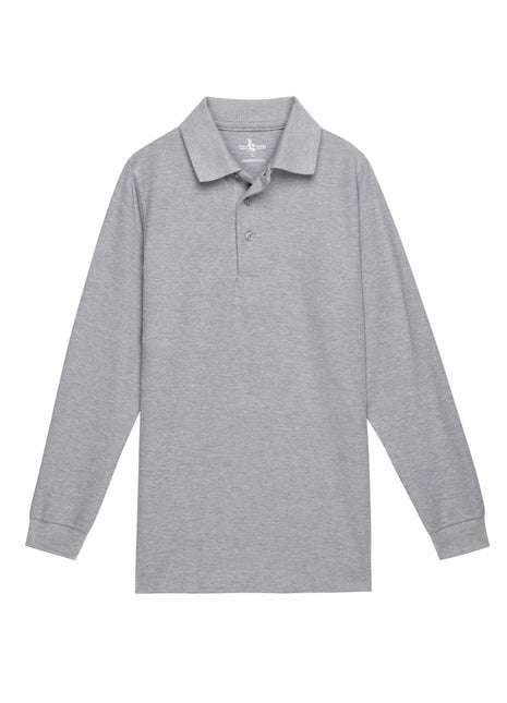 School Uniform Kids Long Sleeve Pique Polo Shirt by Tom Sawyer