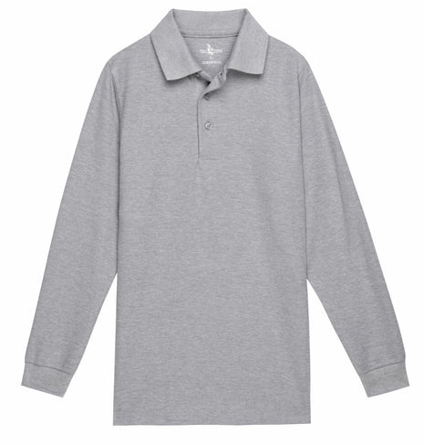 School Uniform Kids Long Sleeve Pique Polo Shirt by Tom Sawyer