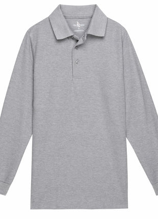 Camiseta polo de piqué de manga larga para niños con uniforme escolar de Tom Sawyer