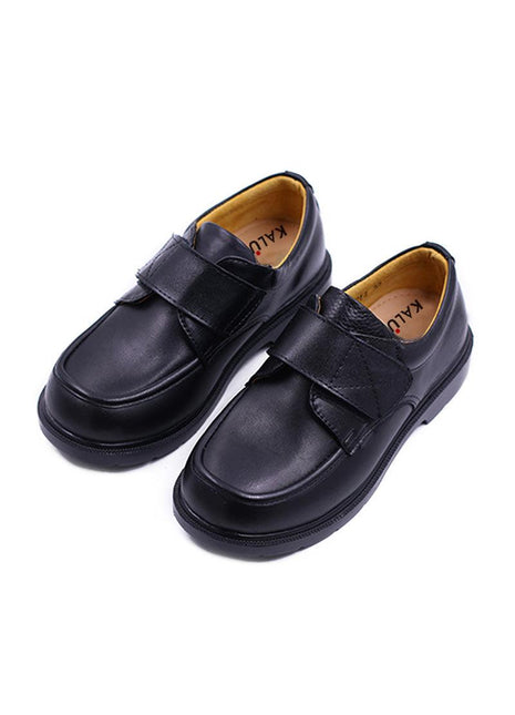 Zapatos de vestir para niños con uniforme escolar con velcro