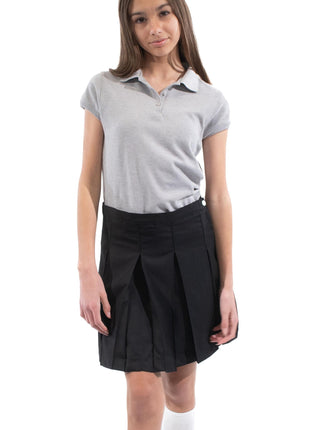 School Uniforms Girls Short Sleeve Feminine Fit Pique Polo Shirt