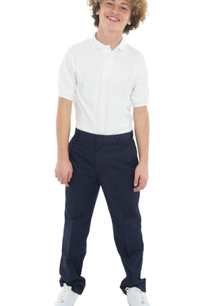 School Uniform Boys and Mens Flat Front Pants by Tom Sawyer