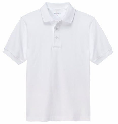 School Uniform Kids Short Sleeve Interlock Polo Shirt by Tom Sawyer