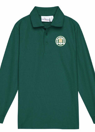 Kids Long Sleeve Pique Polo (Prek-8TH)