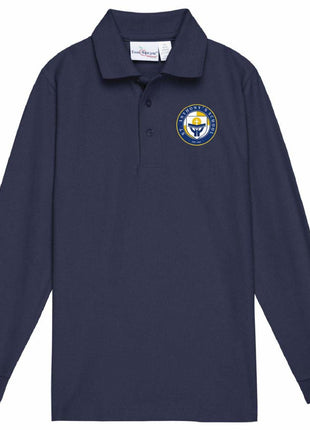 Kids Long Sleeve Pique Polo (Prek-6TH)