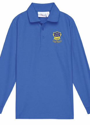 Kids Long Sleeve Pique Polo (K-8TH)