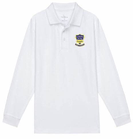 Kids Long Sleeve Pique Polo (K-8TH)