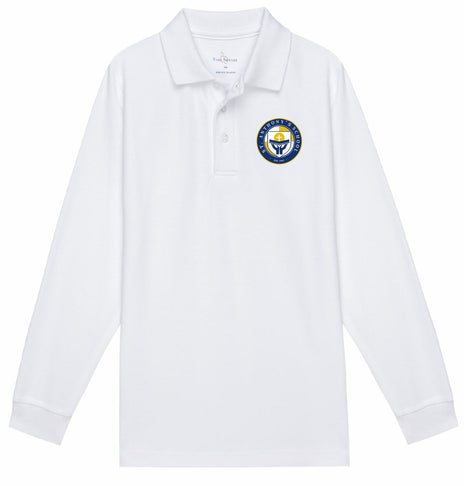 Kids Long Sleeve Pique Polo (Prek-6TH)